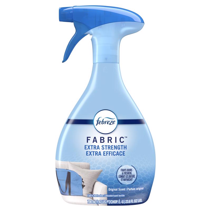 Emery Jensen fabric liquid air fresheners in 23.6 oz bottles, pack of 4, with fresh scent and fabric-friendly design.