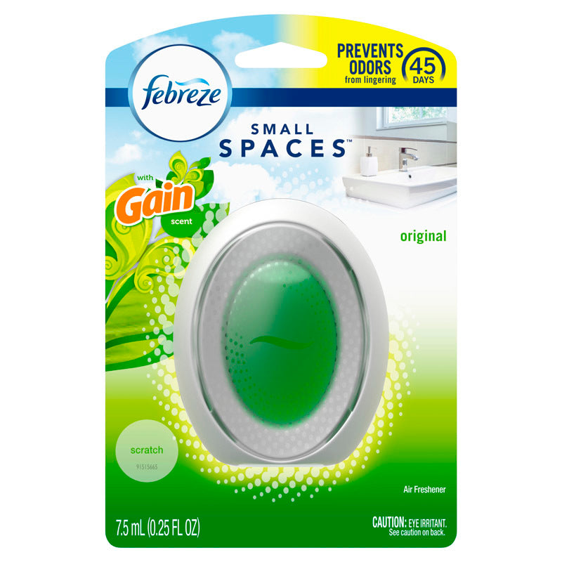 Emery Jensen Febreze SS Gain liquid air fresheners, 0.25oz bottles, pack of 6, freshen indoor spaces with citrus scent