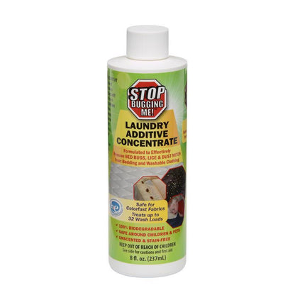 Emery Jensen Bugrepl Laundry ADTV liquid concentrate in an 8oz bottle, used for specialized laundry stain removal and treatment.
