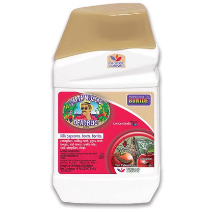 Emery Jensen Captain Jack Deadbug liquid concentrate in a 16oz bottle, used for pest control and insect management.