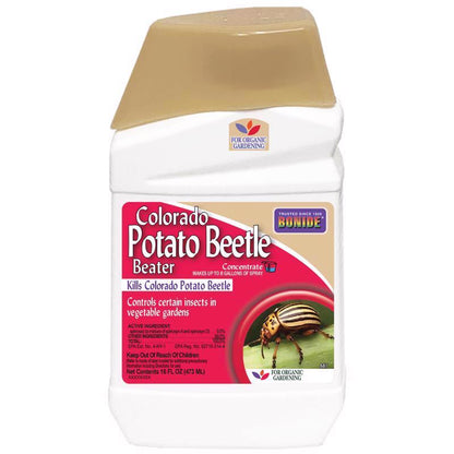 Emery Jensen CO Potato Beetle liquid concentrate 16oz container for pest control in gardens and crops.