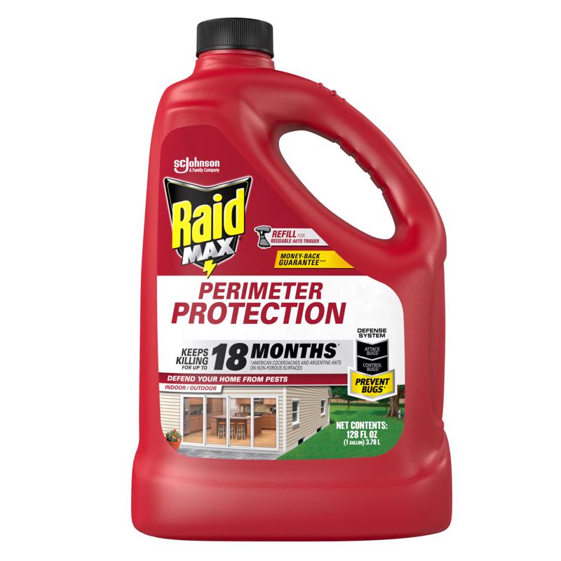 Emery Jensen Insect Barrier Max liquid concentrate in a 128oz container, designed for pest control and insect prevention.