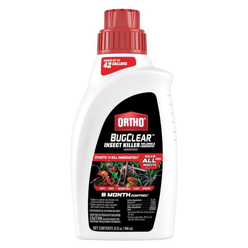 Emery Jensen LWN Insect KLR concentrate in a 32oz bottle, a liquid pest control product for outdoor use.