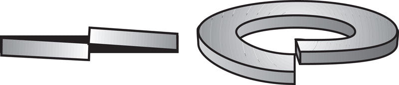 Set of 50 Emery Jensen stainless steel washer locks, 1/2 inch size, designed for securing fasteners and preventing loosening.