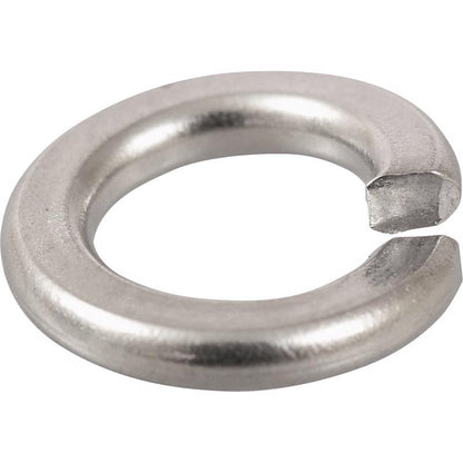 Set of 100 stainless steel washer lock screws #6 by Emery Jensen, showing the small, durable locks used for securing fasteners.