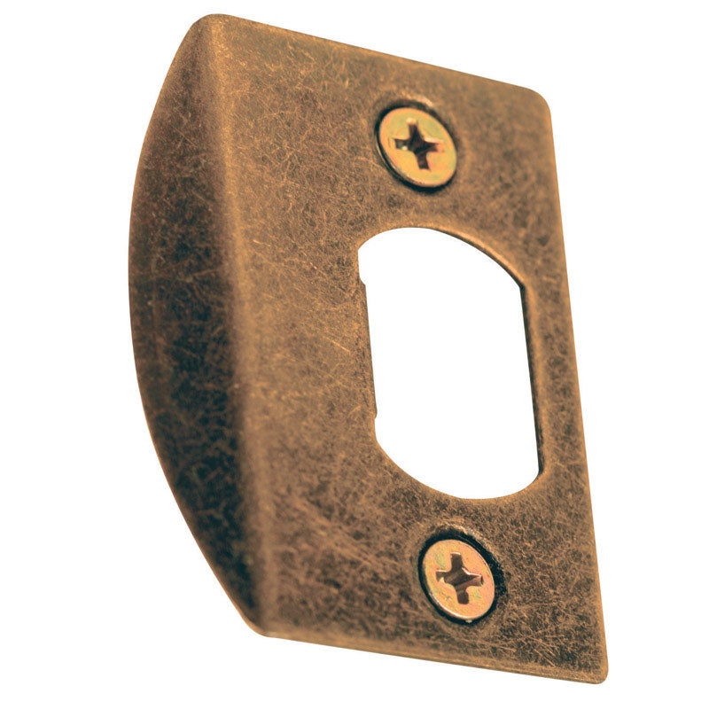 Emery Jensen deadlatch strike reinforcement hardware for enhanced lock security, shown in close-up view.
