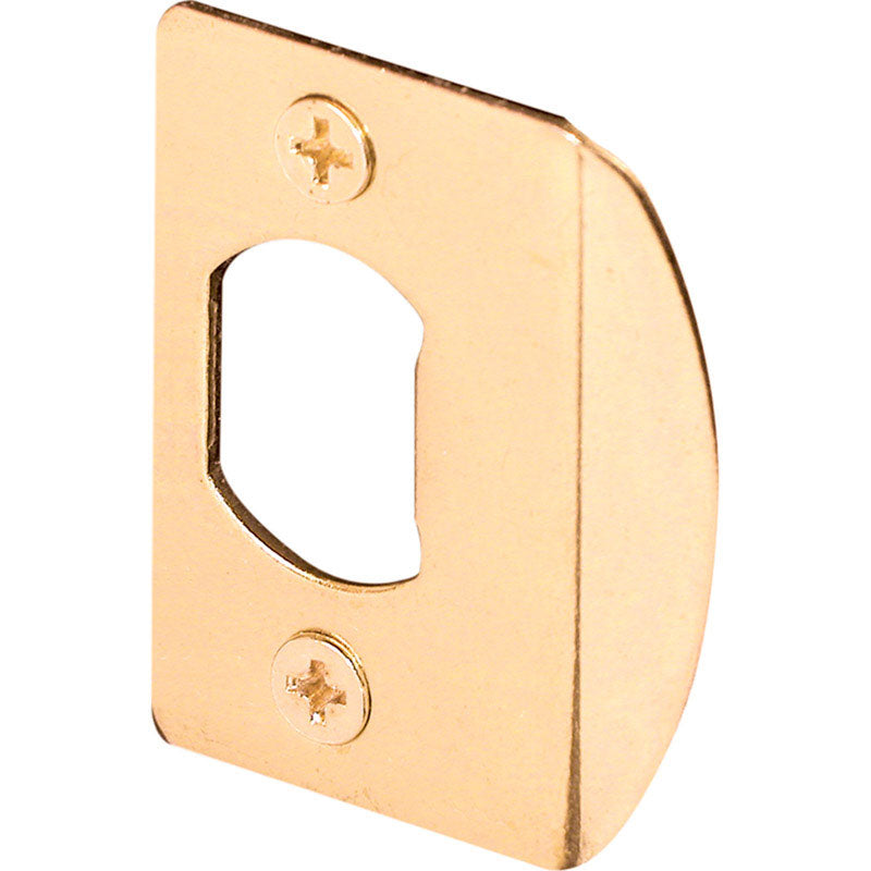 Emery Jensen strike plate standard lock reinforcement hardware for door security, shown in a close-up image.