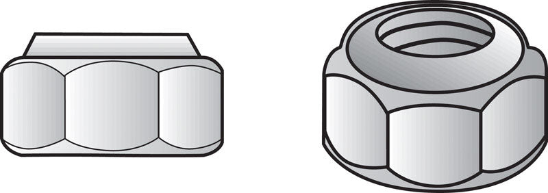 Emery Jensen SS 3/8-inch locknuts, box of 50, made of stainless steel for secure fastening and corrosion resistance
