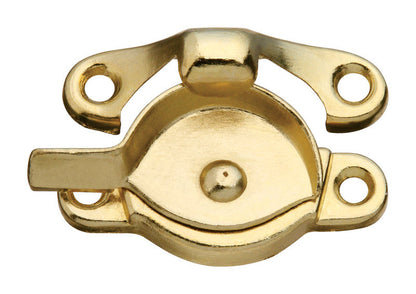 Brass sash lock from Emery Jensen showing a secure locking mechanism for windows or doors.