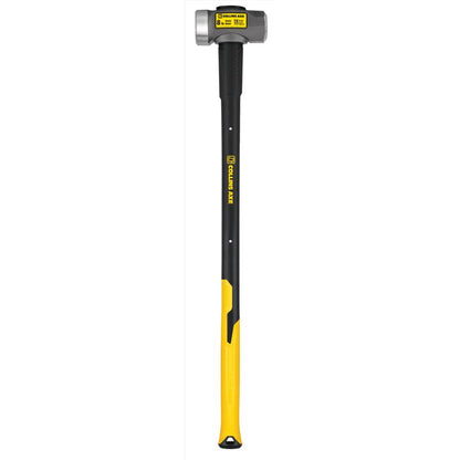 Emery Jensen long-handled sledgehammer with 8lb steel head and wooden handle for heavy-duty demolition and driving tasks.