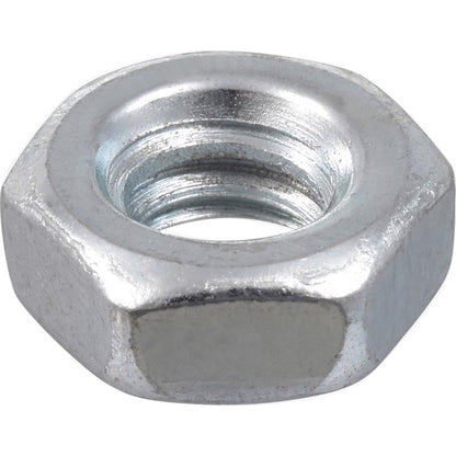 Emery Jensen HEX MS NUT Z 6-32 machine screw with hex nut, showing metallic finish and threaded design.