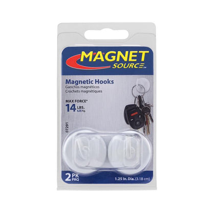 MAGNET HOOKS Wht1.25"d