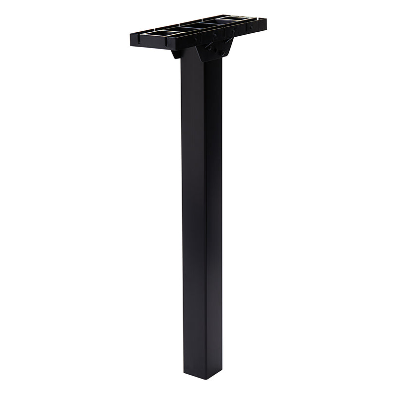 Emery Jensen R'neck mailbox post with bracket, durable metal construction for supporting a standard mailbox.