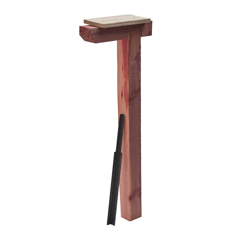 Emery Jensen cedar mailbox post measuring 4x4 inches, designed for sturdy outdoor mailbox installation.