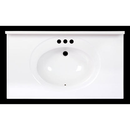 BATH SINK STD 22"X37" WH