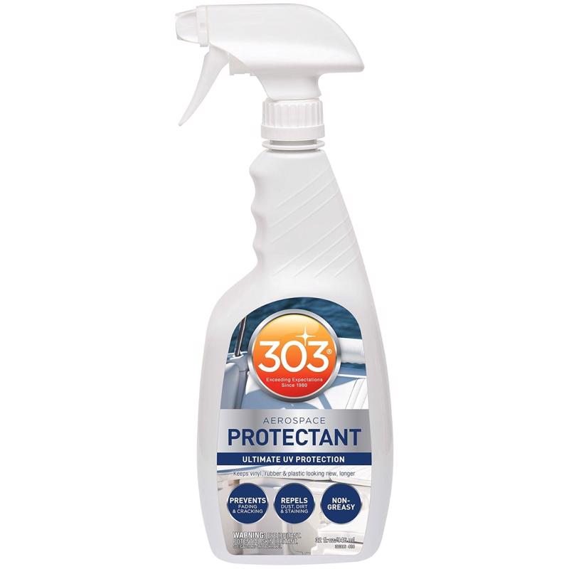 Emery Jensen 303 Aerospace Protectant pack of 6 bottles, marine cleaner and polish for UV protection and surface conditioning.