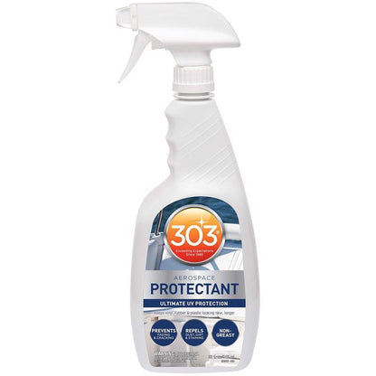 Emery Jensen 303 Aerospace Protectant pack of 6 bottles, marine cleaner and polish for UV protection and surface conditioning.