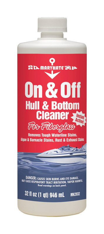 Emery Jensen marine cleaner and polish for boat hulls, 32oz bottles, pack of 12 for cleaning and polishing marine surfaces.
