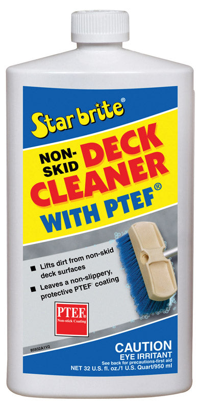 Emery Jensen CLEANR Non Skid Deck marine cleaner and polish in a quart container, used for non-slip boat deck surfaces.