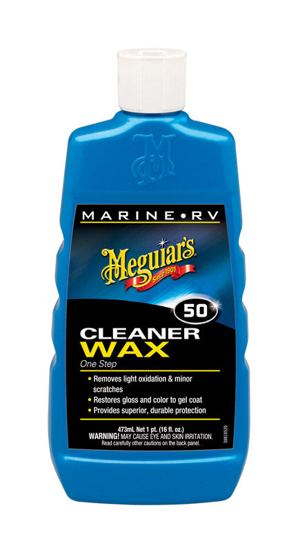Emery Jensen Cleanr/Wax OneStep marine cleaner and polish in a 16oz bottle, designed for boat surface cleaning and shine.