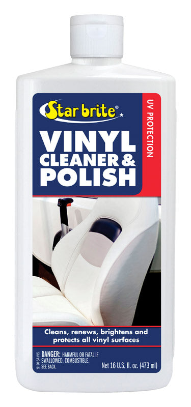 Emery Jensen Vinyl Cleanr and Polish in a 16oz bottle, designed for marine vinyl cleaning and polishing.