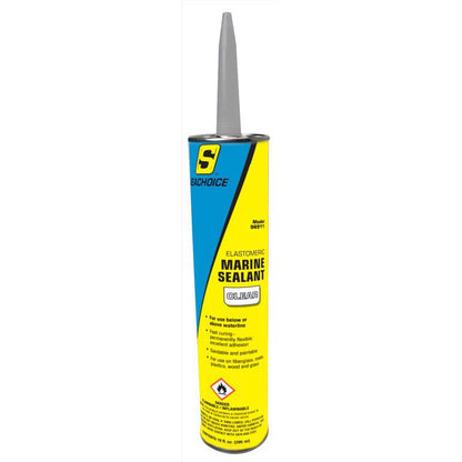 Emery Jensen marine sealant in a 10oz tube, clear auto/marine sealant for waterproof sealing and repairs on boats.
