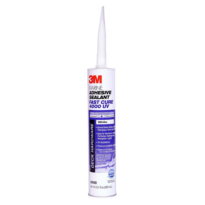 Emery Jensen MRINE SLNT 4000UV white marine sealant tube, durable waterproof sealant for marine applications.