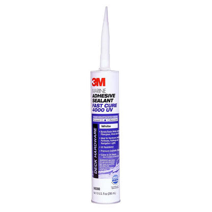Emery Jensen MRINE SLNT 4000UV white marine sealant tube, durable waterproof sealant for marine applications.