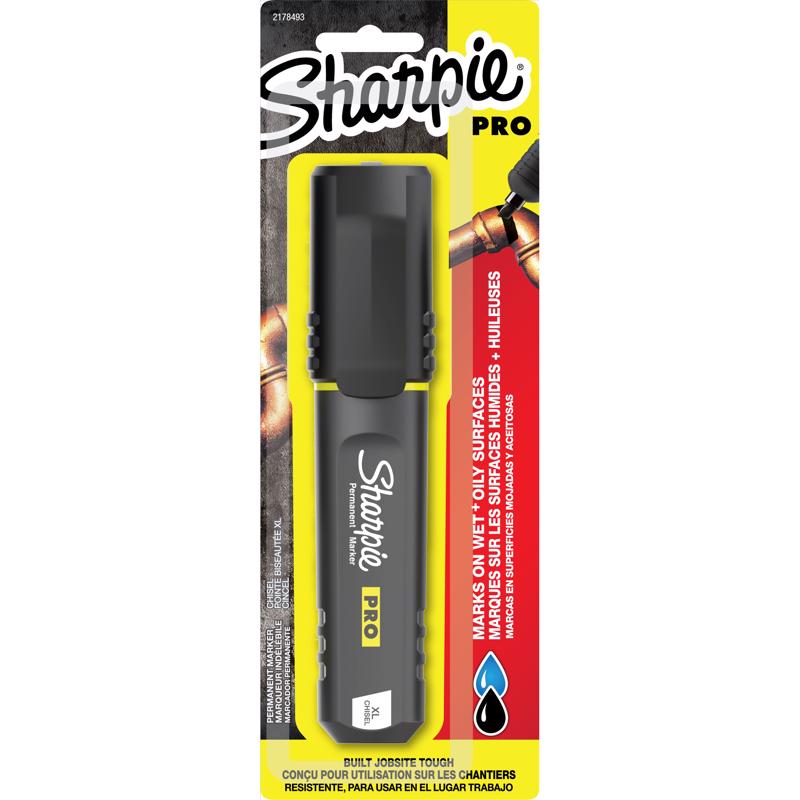 Emery Jensen Marker Pro BLK XL 1PK, black marker with bold tip, ideal for writing and coloring on various surfaces.