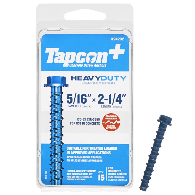 Emery Jensen masonry anchor cone 5/16x2.25 inches, heavy-duty concrete fastener for durable masonry applications.