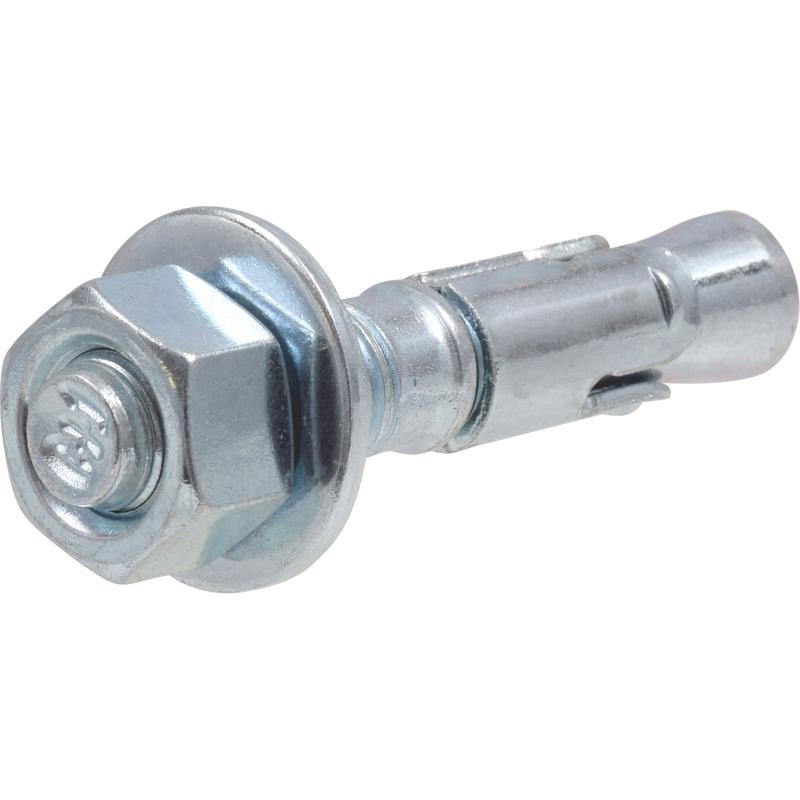 Emery Jensen masonry anchor wedge 1/2x2.75 for securing masonry materials, shown in a close-up view.