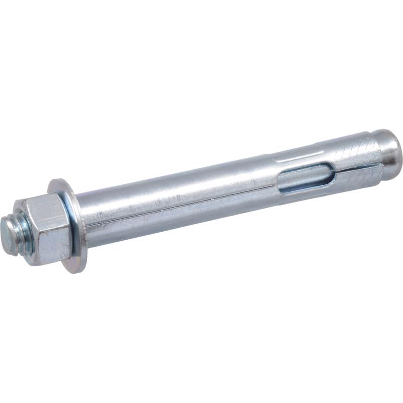 Emery Jensen ANCHR LOK masonry anchor, BLT5/8x4.5 inch, shown in a close-up image with a metal surface for construction use.