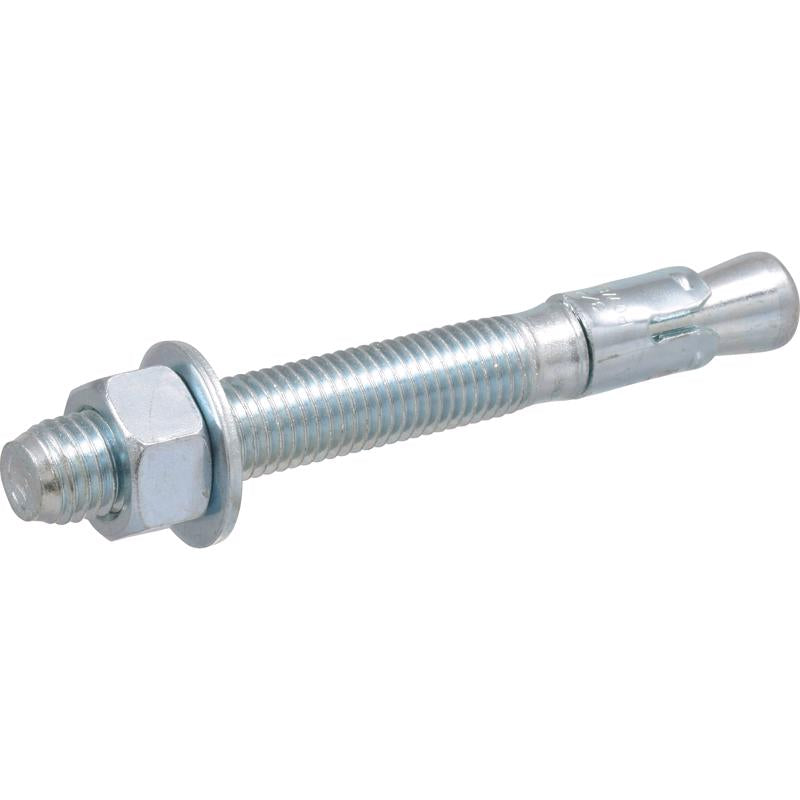 Emery Jensen ANCHR WEDGE masonry anchor 3/4x6.25 inches, shown in a box of 10 for securing masonry materials.
