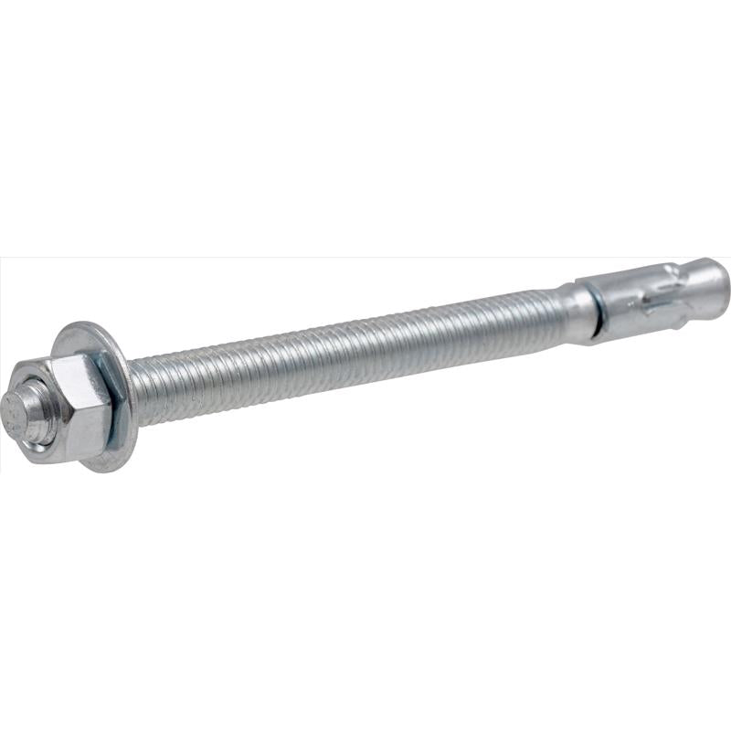 Emery Jensen masonry wedge anchor 3/8 inch by 5 inch, shown in a box of 10, used for secure fastening in masonry projects.