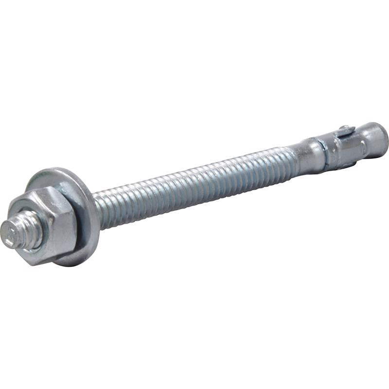 Emery Jensen masonry wedge anchors, 1/4 x 3 inches, in a box of 30, used for securing fixtures in concrete and masonry.