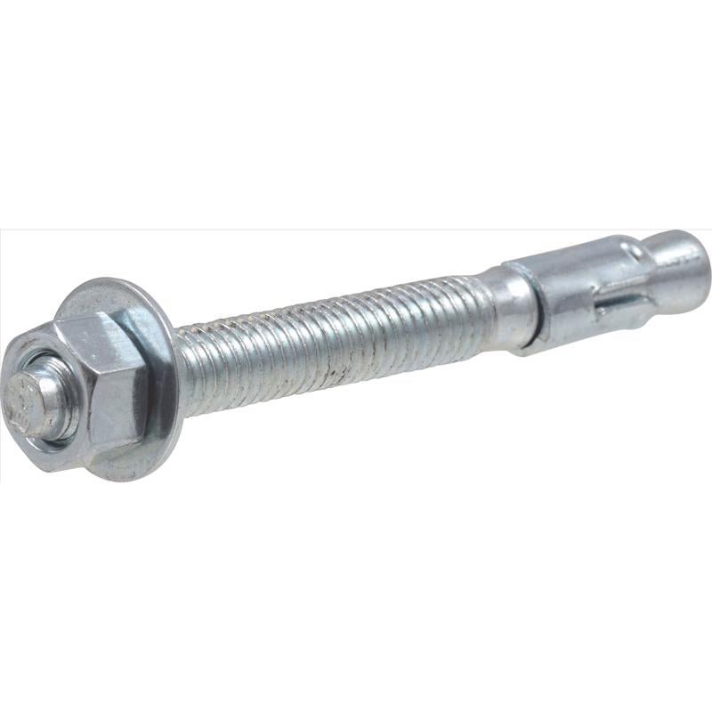 Emery Jensen masonry wedge anchor 3/8 inch by 3.75 inches, shown in a close-up image on white background.