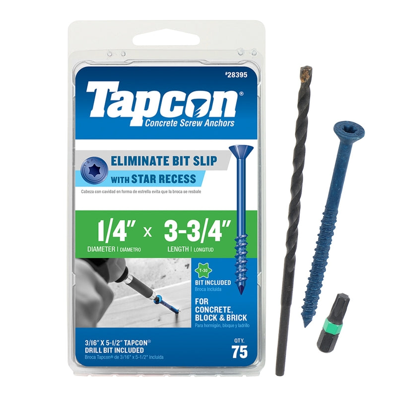 CN SCRW 1/4X3-3/4" 75PK