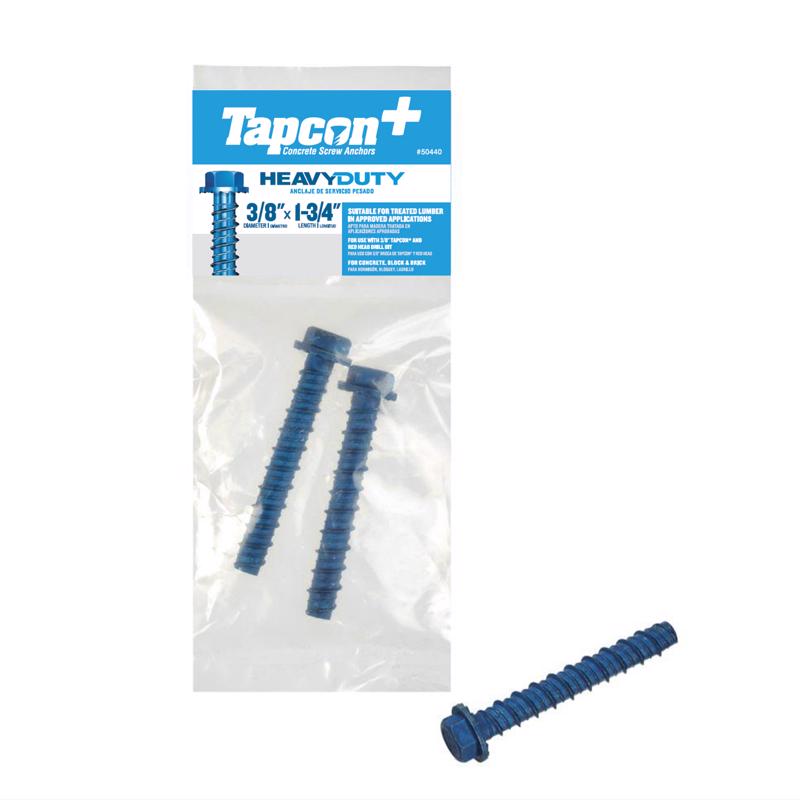 CONCRET SCREW 3/8X1-3/4" - Pack of 8
