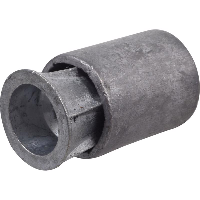 Emery Jensen Lead MS Anchor 3/8-16 masonry anchor installed in concrete wall for secure fastening.