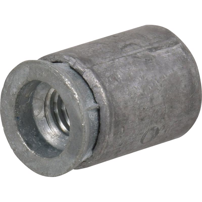 Emery Jensen Lead MS Anchor 5/16-18 for masonry, showing a close-up of the steel anchor with threaded end.