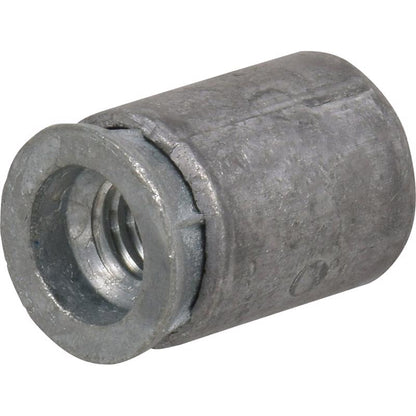 Emery Jensen Lead MS Anchor 5/16-18 for masonry, showing a close-up of the steel anchor with threaded end.