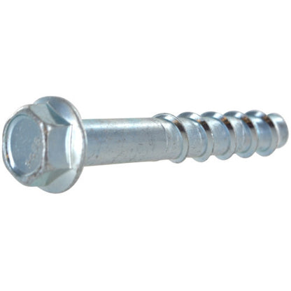 Emery Jensen masonry screw anchors, 1/2x4 inches, 10-pack, designed for secure fastening in concrete and brick.