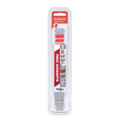 REDGRNT HMR BT3/16X6"5PK