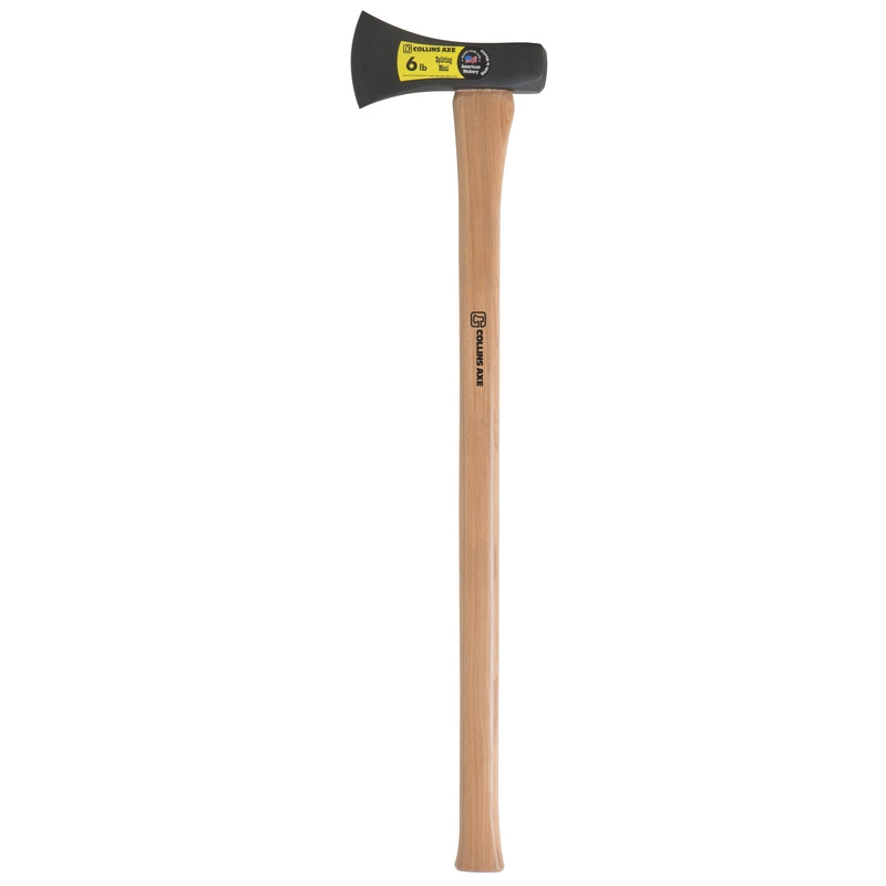 Emery Jensen 6lb maul with splitting axe eye, heavy-duty tool for splitting wood, featuring a sturdy handle and durable head.