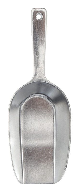 Emery Jensen aluminum scoop measures 210mm, featuring a durable handle and smooth finish for accurate liquid or dry ingredient measurement.