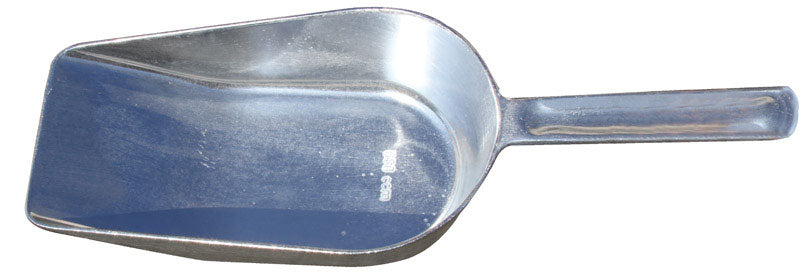 Aluminum scoop measuring 265 mm from Emery Jensen, designed for precise measurement and easy handling.