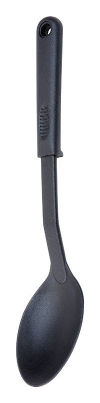 Emery Jensen 12-inch nylon basting spoon made of melamine and plastic, ideal for cooking and basting in the kitchen.