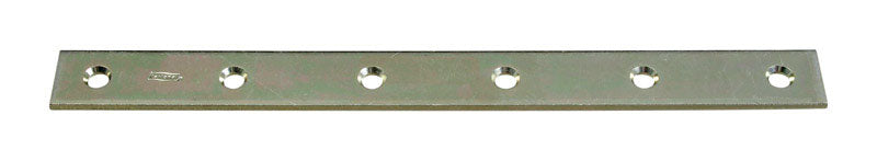 Emery Jensen ZN12X1-1/8 mending plate, sturdy metal repair brace with holes for fastening, used for wood and furniture repairs