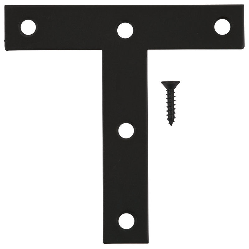 TEE PLATE BLK STL 4X4" - Pack of 20