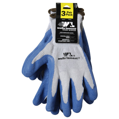 Emery Jensen men's dipped gloves, WRK GLVS LTX COATD L 3PK, showing durable protective coating and comfortable fit.